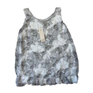GIUSY SILK Sleeveless tank, size women's Med/Large, NWT; Italian